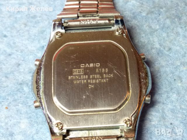 CASIO ILLUMINATOR Стар ЯПОНСКИ КОЛЕКЦИОНЕРСКИ ЕЛЕКТРОНЕН ЧАСОВНИК КАСИО с ВЕРИЖКА РАБОТЕЩ 43934, снимка 15 - Антикварни и старинни предмети - 45115317