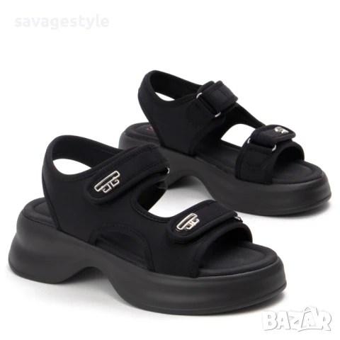 Летни дамски сандали в черно , снимка 3 - Сандали - 51295842