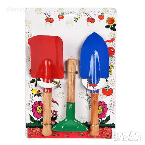 4682 Комплект детски градински инструменти, 3 броя, снимка 6 - Градински инструменти - 45221705