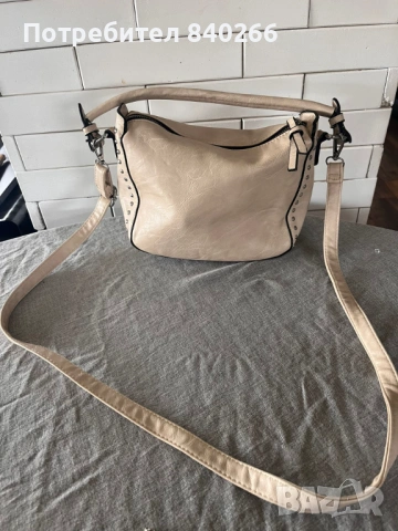 Светлосива чанта от естествен велур+ подарък чанта, снимка 5 - Чанти - 53273265