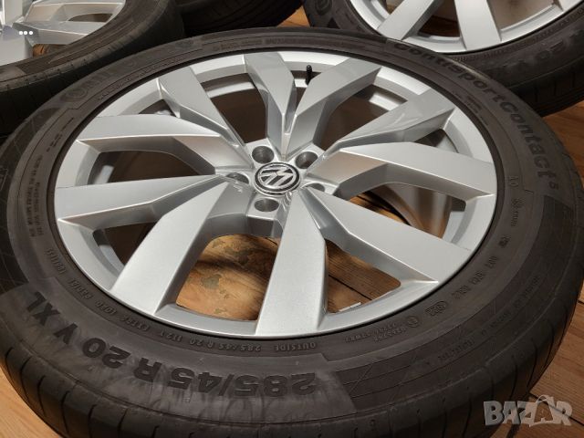 VW 20" 5х112 Touareg оригинални лети джанти 20 цола Туарег с гуми 285/45/20, снимка 4 - Гуми и джанти - 45596682