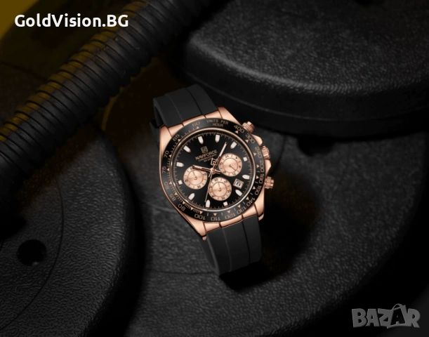 NAVIFORCE 8054 – Rose Gold – мъжки кварцов часовник с хронограф, снимка 3 - Мъжки - 54247576