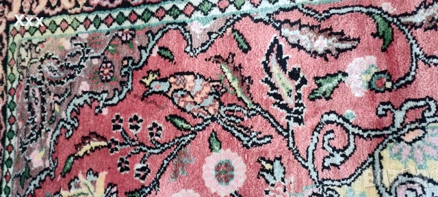 Ръчно тъкана копринена пътека.Топ антика за ценители., снимка 8 - Пътеки - 53847843