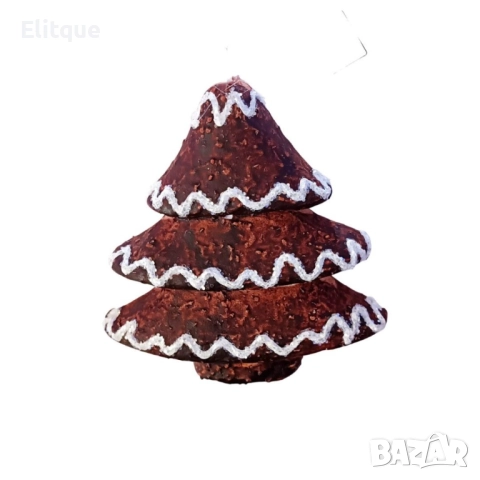 Декоративна фигурка играчка за елха коледна бисквитка. ВАРИАНТИ: Елха,Кексче, Снежинка, снимка 2 - Други стоки за дома - 52903683