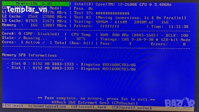 Kingston Hyper X BLU 2x8 GB DDR3 1600 // PNY 2 x 8 GB DDR3 1600 XLR 8 series, снимка 3 - RAM памет - 42830956