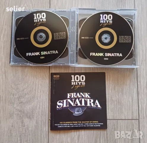 Frank Sinatra ‎– 100 Hits Legends Бокс сет от 5 оригинални диска+книжка Отлично състояние  Цена:30лв, снимка 6 - CD дискове - 47635893