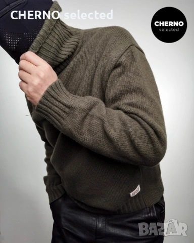 LEVI’S Red Tab мъжки вълнен пуловер с поло яка – размер XL – Отлично състояние, снимка 4 - Пуловери - 53405455