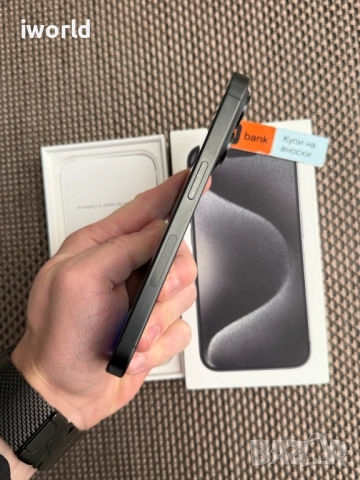 КАТО НОВ❗256gb❗ iPhone 15 Pro Лизинг от 40лв/м / Black Titanium USA черен, снимка 6 - Apple iPhone - 52752298