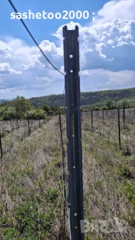 Метални поцинковани колове за лози,огради и други, снимка 3 - Градински инструменти - 49999050