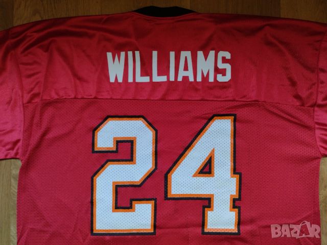 NFL Jursey / Tampa Bay Buccaneers  , #24 Cadillac Williams , Reebok, снимка 3 - Спортни дрехи, екипи - 45420813