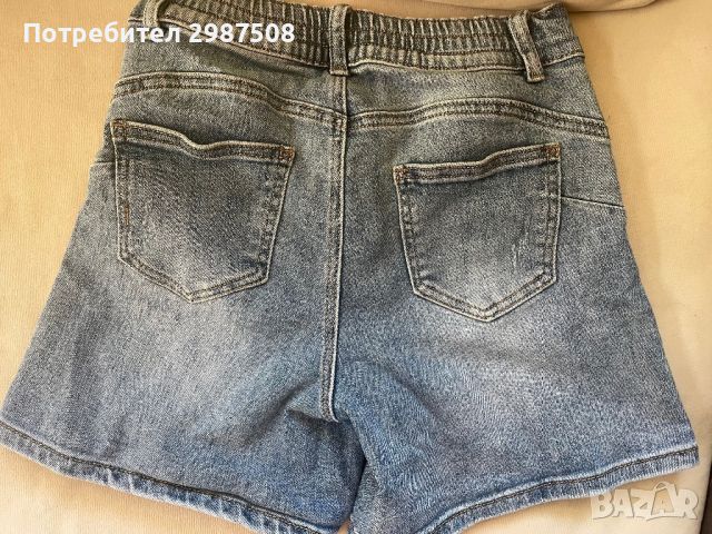 Дънкови къси панталони, снимка 2 - Къси панталони и бермуди - 45593130
