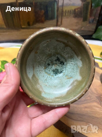 Свещник и комплект за вино   керамика с красиви цветове , снимка 16 - Сервизи - 53156535