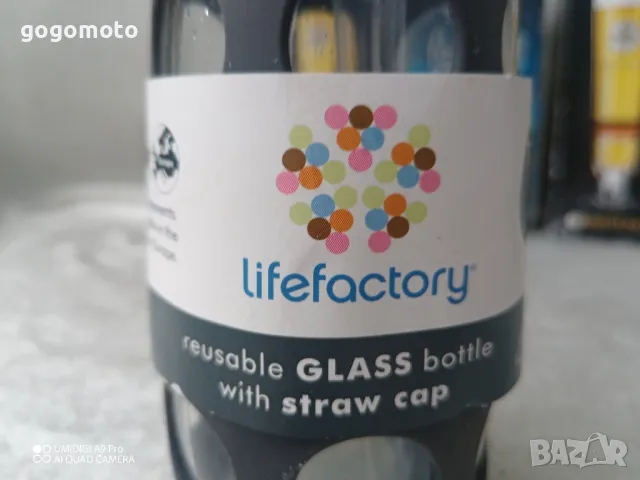 Еко стъклени бутилки за течности с сламка, made in USA, снимка 3 - Други стоки за дома - 50433426