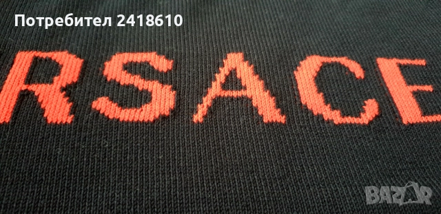 Versace  Cotton Knit Mens Size 50 /  L ОРИГИНАЛ! Мъжки Памучен Пуловер!, снимка 5 - Пуловери - 52577287