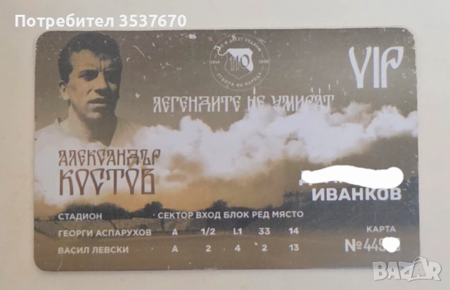 Левски София Колекционерска Абонамента Карта