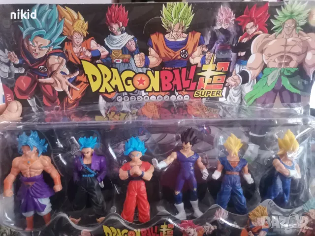 6 бр Dragon Ball Dragonball драгон бол пластмасови фигурки играчки за игра и украса торта, снимка 2 - Фигурки - 43010768