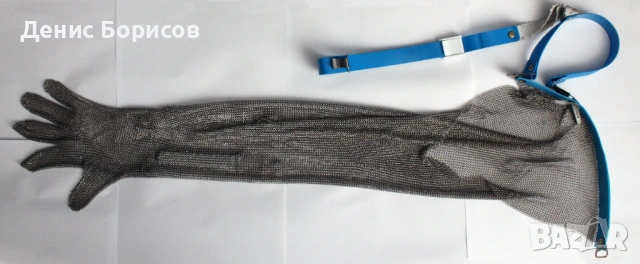 Месарска ръкавица с дълъг ръкав Honeywell Chainex 2000 от неръждаема стомана - лява