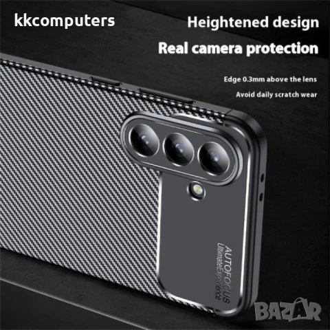 Samsung Galaxy A36 5G / A56 5G Удароустойчив Carbon Fiber Калъф и Протектор, снимка 6 - Калъфи, кейсове - 50790290
