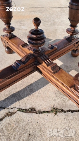 Маса антикварна масив №120, снимка 7 - Маси - 53282428