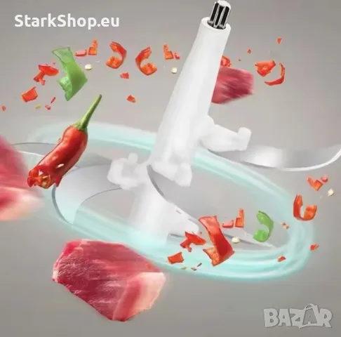 Професионален кухненски чопър робот 5 литра 2000W месомелачка миксер, снимка 4 - Кухненски роботи - 50095353