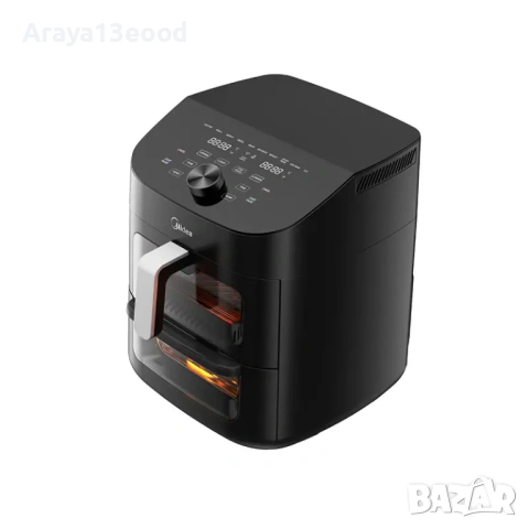 Еър Фрайър с две зони за готвене 2 в 1 Midea MAD1100DADK, 11L, снимка 7 - Фритюрници - 53734045