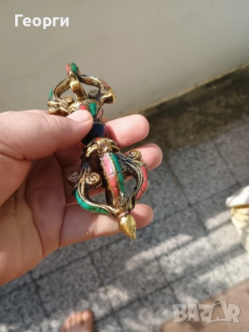 Красива бронзова варджа-387, снимка 2 - Колекции - 51613422