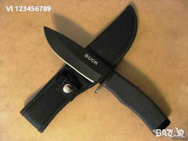 Нож оцеляване Бук/ Buck 105x220 - черен 