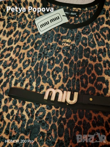 Рокля miu miu, снимка 2 - Рокли - 52967869