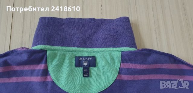 GANT Pique Stretch Cotton Size 2XL ОРИГИНАЛ! Мъжка Тениска!, снимка 11 - Тениски - 45892982