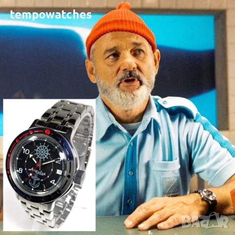 ВОСТОК АМФИБИЯ АВТОМАТИЧЕН- "STEVE ZISSOU" ref: 420526, снимка 3 - Мъжки - 52942673