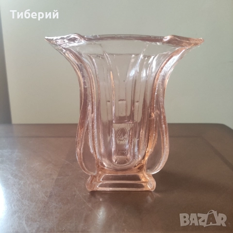Стъклена ваза стара, снимка 8 - Вази - 52025457