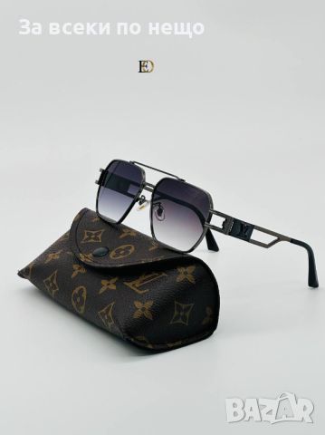 Слънчеви очила с UV400 защита с калъф и кутия Louis Vuitton Код D175 - Различни цветове, снимка 4 - Слънчеви и диоптрични очила - 46419375