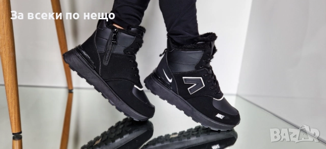 Nike Дамски Черни Меки И Топли Боти Найк Код P1414, снимка 5 - Дамски боти - 52179753