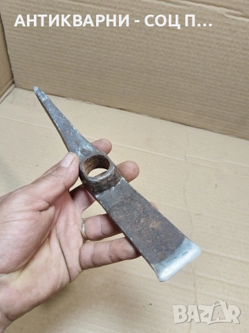 Соц Стар Ръчно Кован Каменоделски Инструмент 0.450кг. НОМЕР 1387., снимка 6 - Антикварни и старинни предмети - 53940276