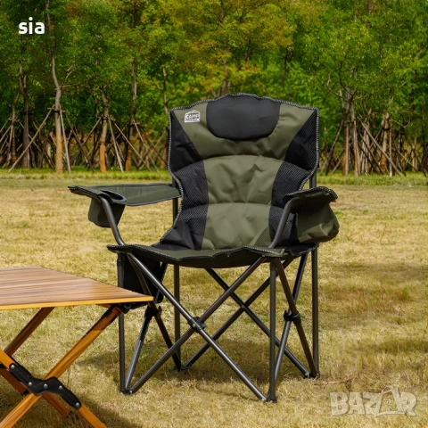 Сгъваем стол+ джоп с цип, до 160 кг, снимка 5 - Къмпинг мебели - 44986347