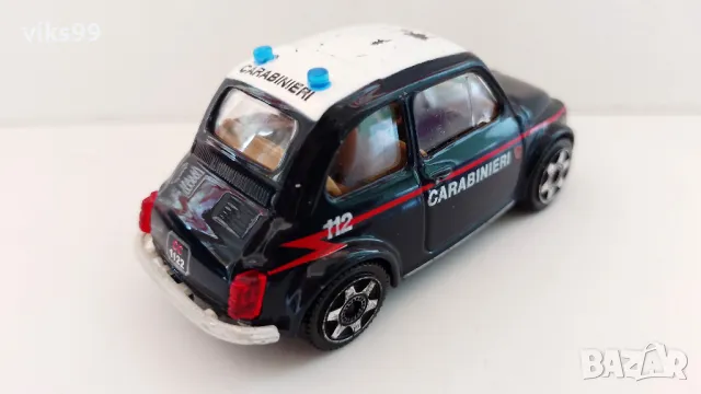 Bburago Fiat 500 Police Carabinieri - 1:43, снимка 5 - Колекции - 48510877