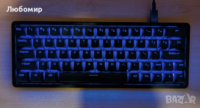 Механична клавиатура Mountain Everest 60 RGB с Linear 45 Speed суичове, снимка 2 - Клавиатури и мишки - 51635025