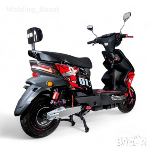 Скутер на ток SG Racing 3000W - Червен, снимка 5 - Мотоциклети и мототехника - 45159898