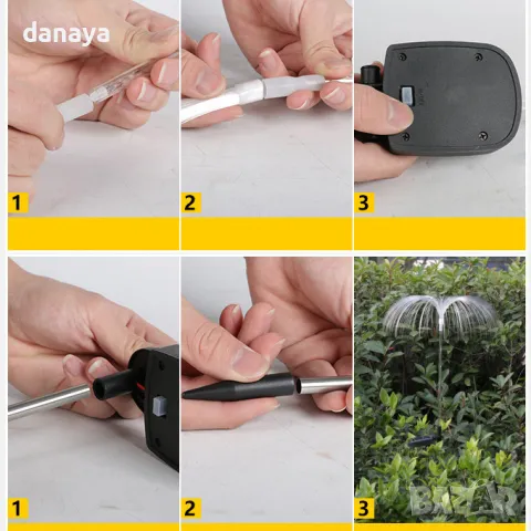 5770 Градинска соларна лампа Медуза, 70 см, снимка 9 - Градински мебели, декорация  - 49321261