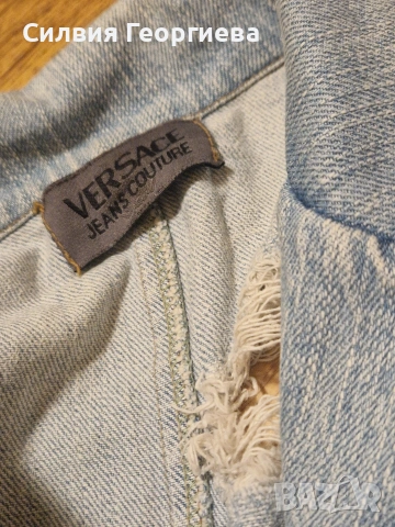 дамско дънково яке на версаче, снимка 5 - Якета - 53978328