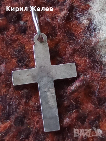Старо сребърно кръстче 10121, снимка 6 - Колиета, медальони, синджири - 52358779