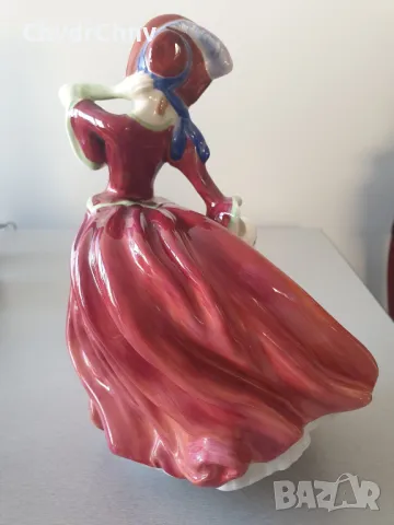 Голяма много стара английска порцеланова фигура Royal Doulton Autumn Breezes/1939 статуетка 20см, снимка 2 - Колекции - 46957967