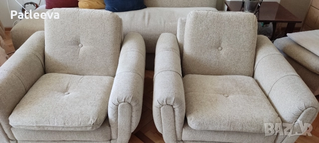 разтегателен диван и фотьойли, снимка 8 - Дивани и мека мебел - 52104849