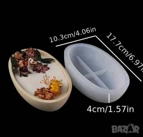 Молд кашпа голяма 17,7 см , снимка 4 - Форми - 50238588