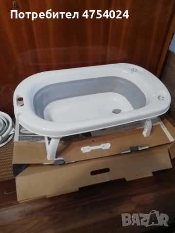 Продавам бебешки комплект за къпане и столче за хранене, снимка 2 - За банята - 53717305