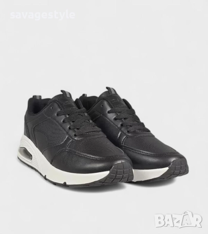 Дамски маратонки в черно с връзки , снимка 2 - Маратонки - 51877889