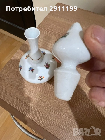 Порцеланова кана, бутилка, снимка 3 - Декорация за дома - 54282453
