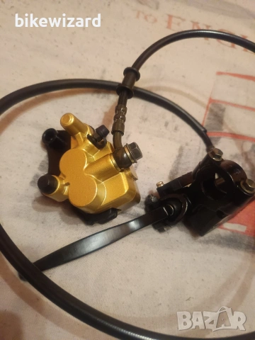 Предна хидравлична спирачка + накладки за АТВ / мотор от 50сс до 125сс НОВА, снимка 4 - Части - 53760238