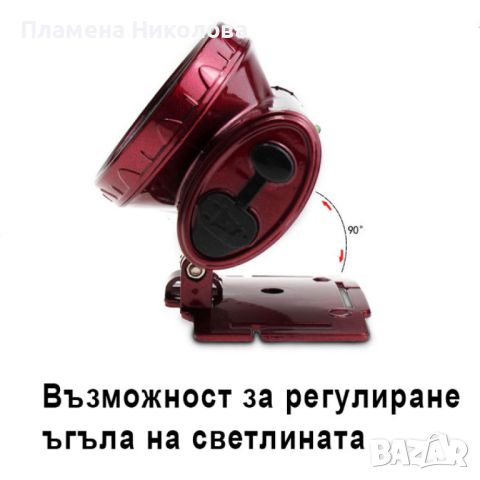 Акумулаторен прожектор челник фенер за глава 13 Led диода YJ-1898, снимка 2 - Друга електроника - 46311883