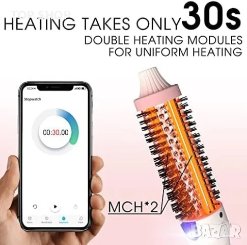 Нова йонна термична четка за коса Жени Прическа Подарък, снимка 8 - Тримери - 49654978